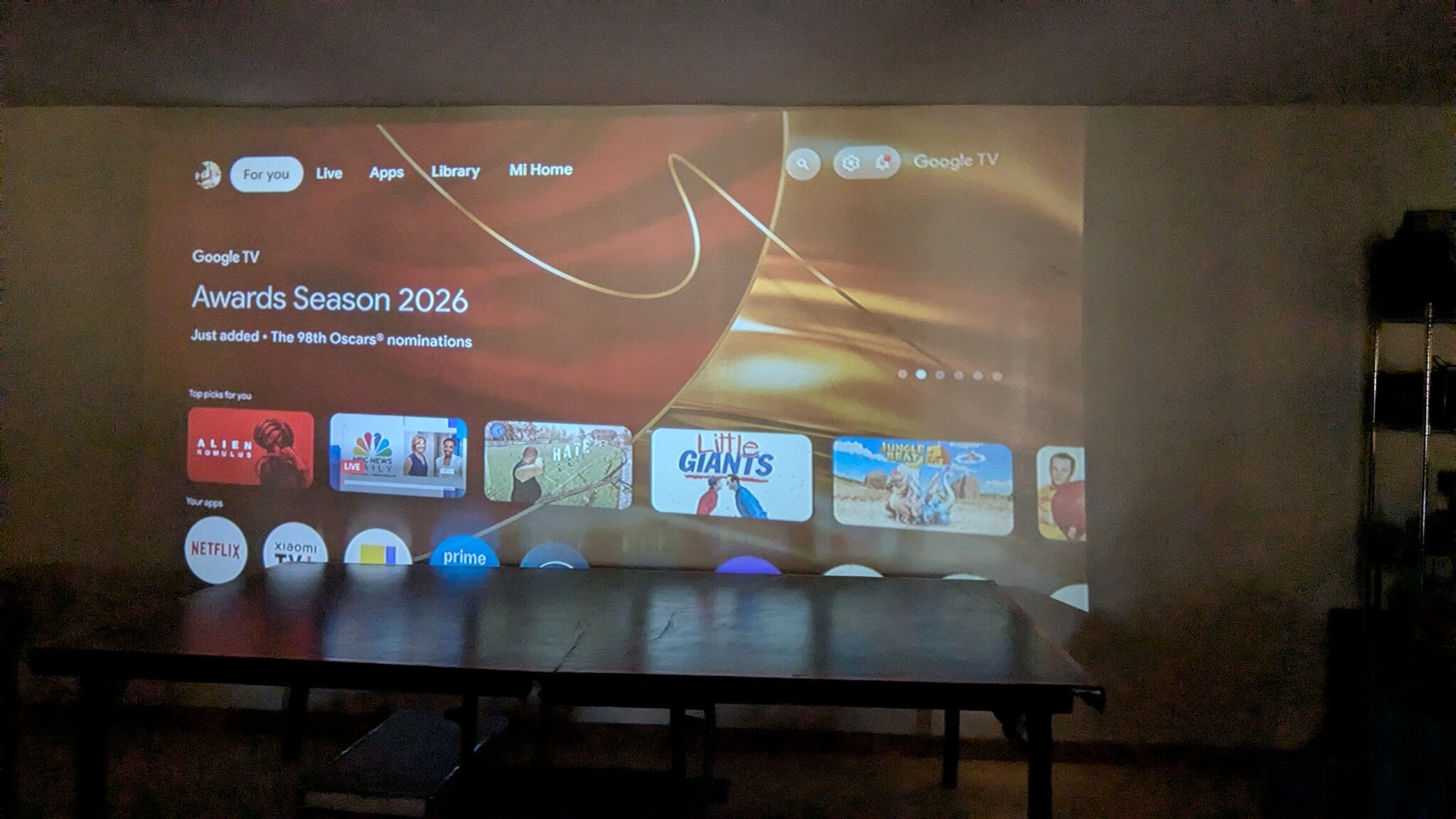 Projector with major streaming services included - 1933 Saxton Ave