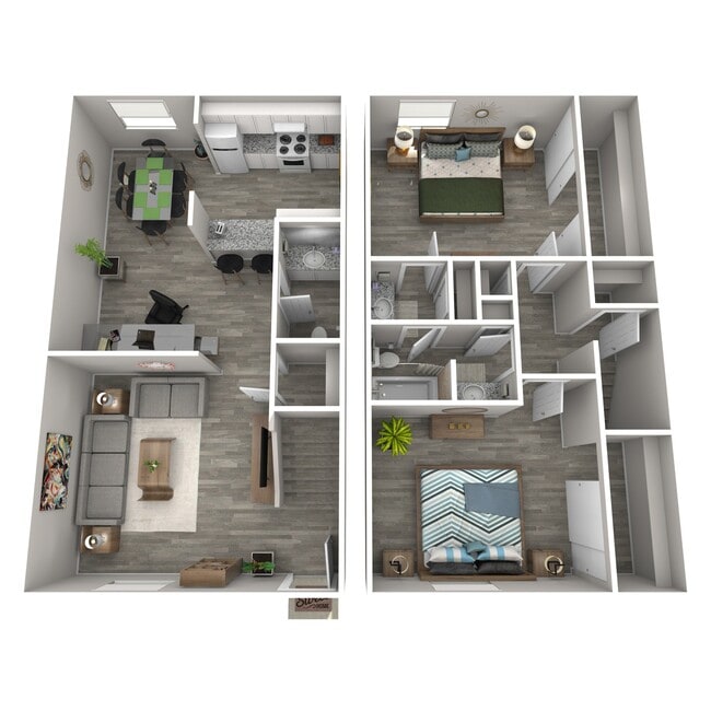 Floorplan - Woodside Villas Apartments