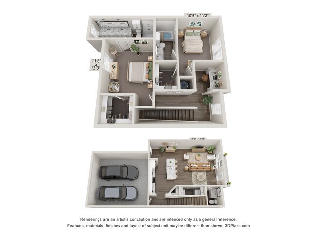 Floorplan - Lenox Sienna | Apartments & Townhomes