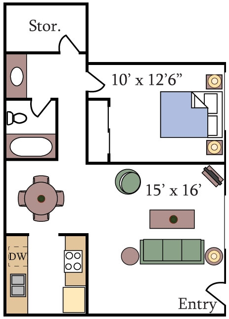 1BR/1BA - Aggie Square Apartments