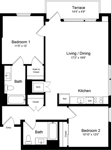 Floorplan - One Henry Adams