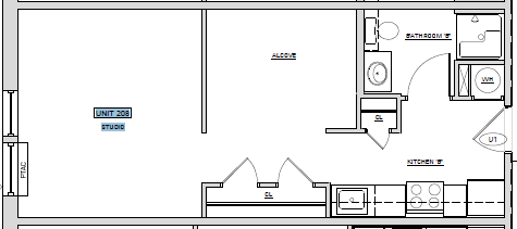 Studio with Sleeping Nook - The Stanley