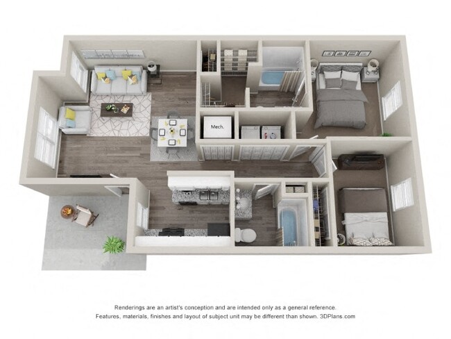 Floorplan - The Life at Belhaven Place