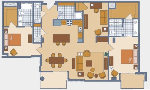 2BR/3BA - East 54