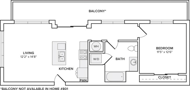 A13*Note: Balcony not available in home #801. - Modera New Rochelle