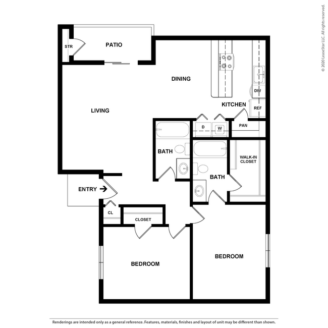 B1 - 2D - Maxton West Apartment Homes