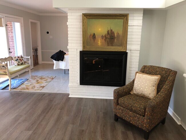 Living Room fireplace - 7580 Amherst Ave