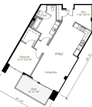1BR/1BA - The Westerly