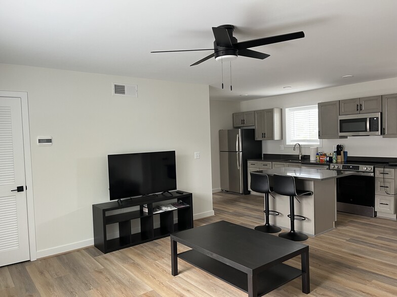 Furnished Living Room - The Courtyard on 4th
