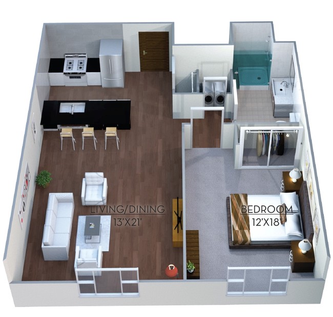 Floorplan - Linea Cambridge Apartments