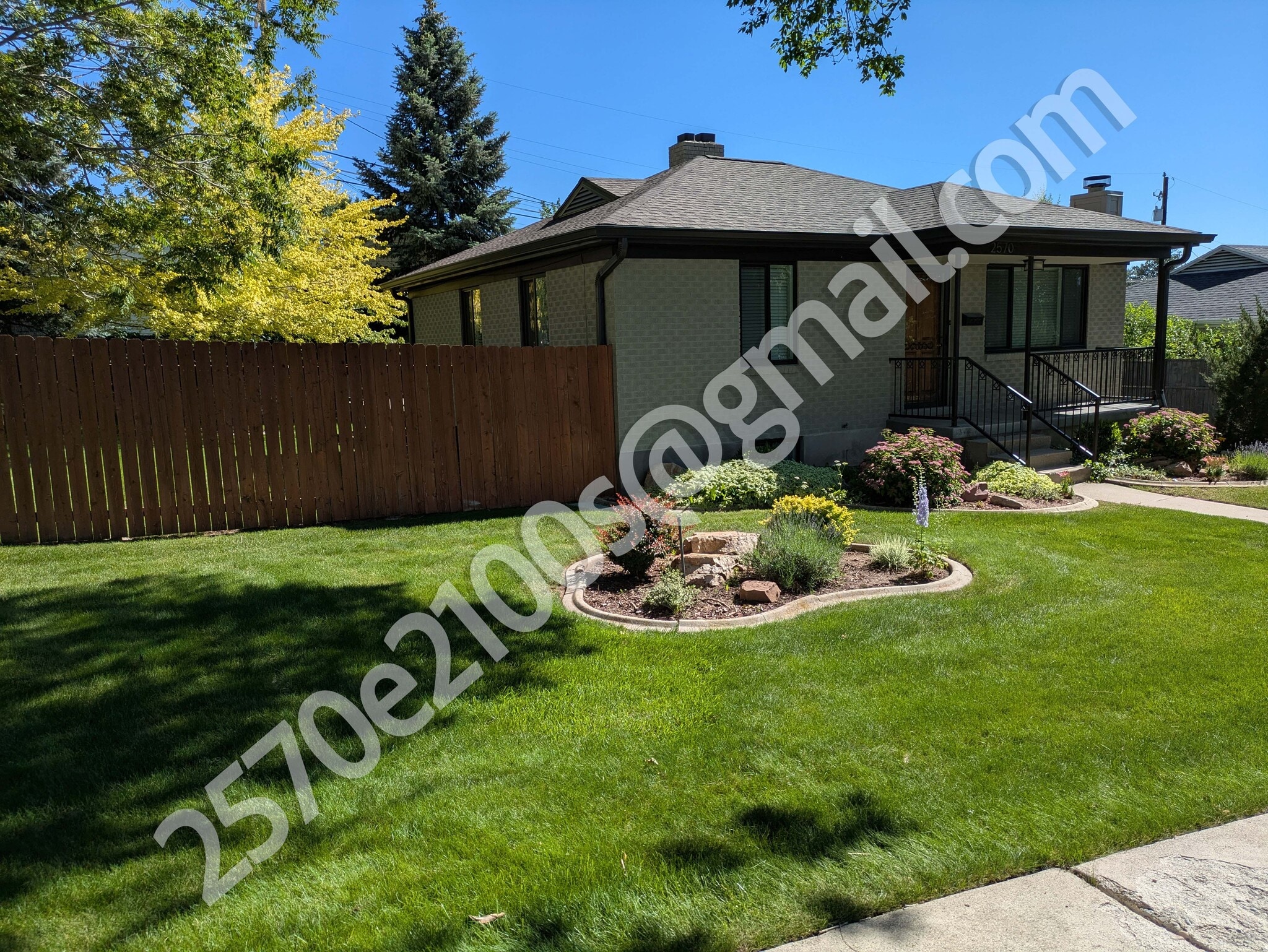 House and front yard - 2570 East 2100 South