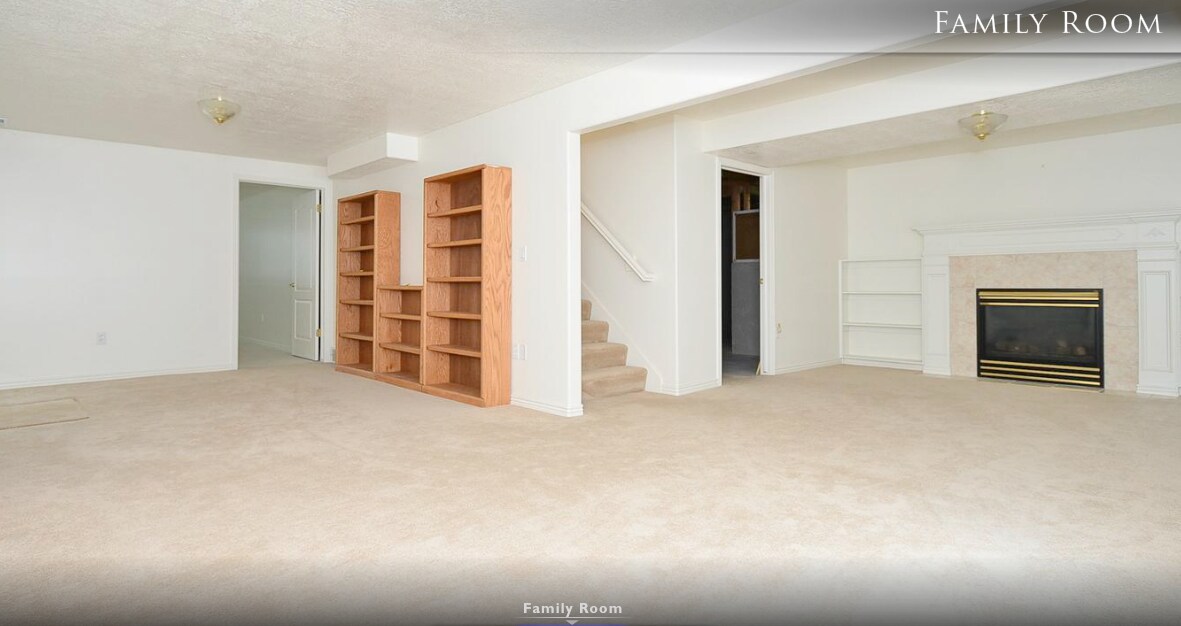 Basement with 2 bedrooms and Fireplace - 633 W 2325 N
