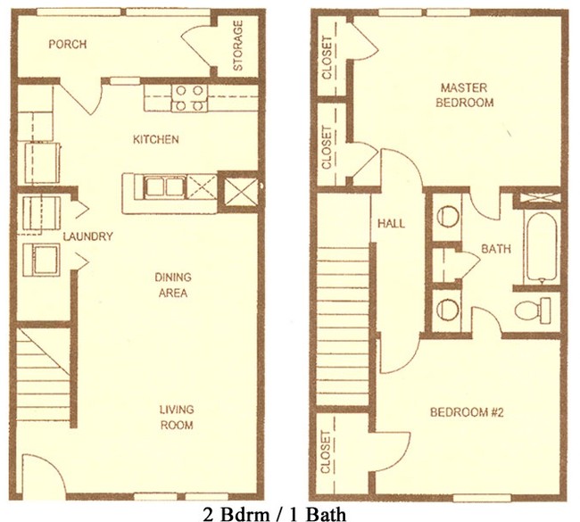 2BR/1BA - Landing Apartments