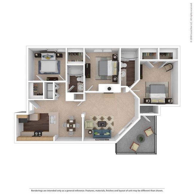 Floorplan - Beacon Ridge Apartments