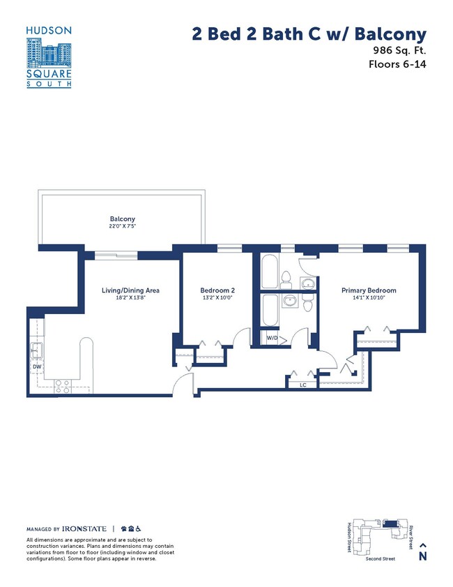 Floorplan - Hudson Square South