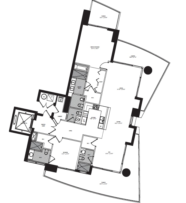 2BR/3.5BA - 900 Biscayne