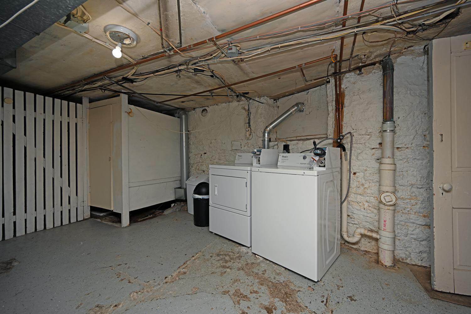 Basement laundry shared with other residents - 475 Riddle Rd