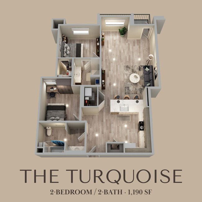 2-Bed 2-Bath - Stone Village Apartments