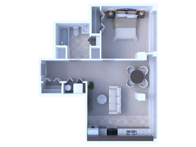 RiverView 1BD 1Bath 687sqft - Apartments at River View