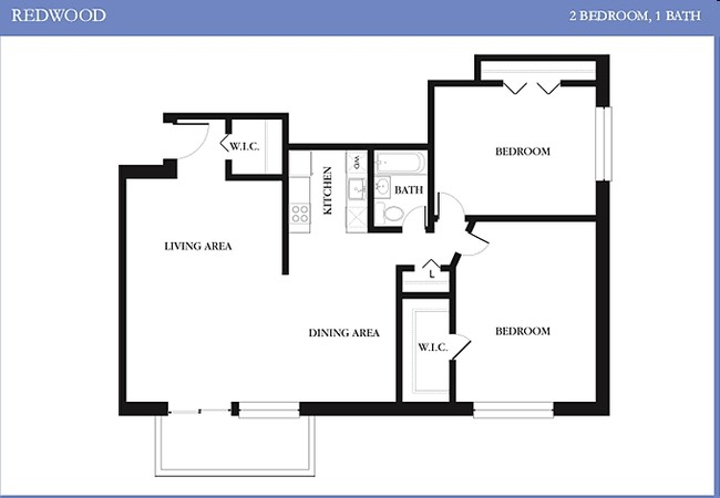 2BR/1BA - The Fairmont