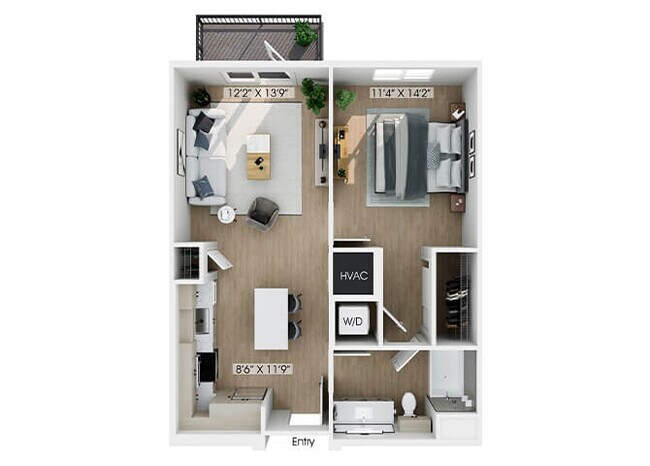 Floorplan - Hawkley Apartments