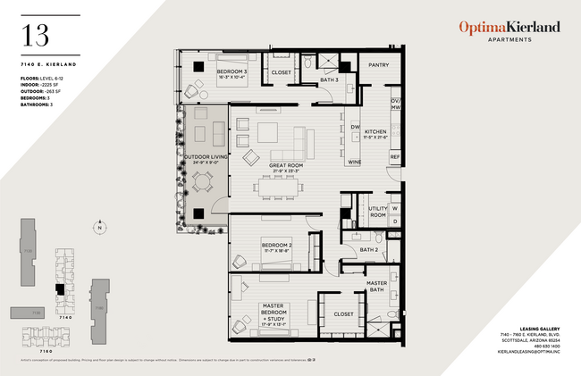 Floorplan - Optima Kierland Apartments