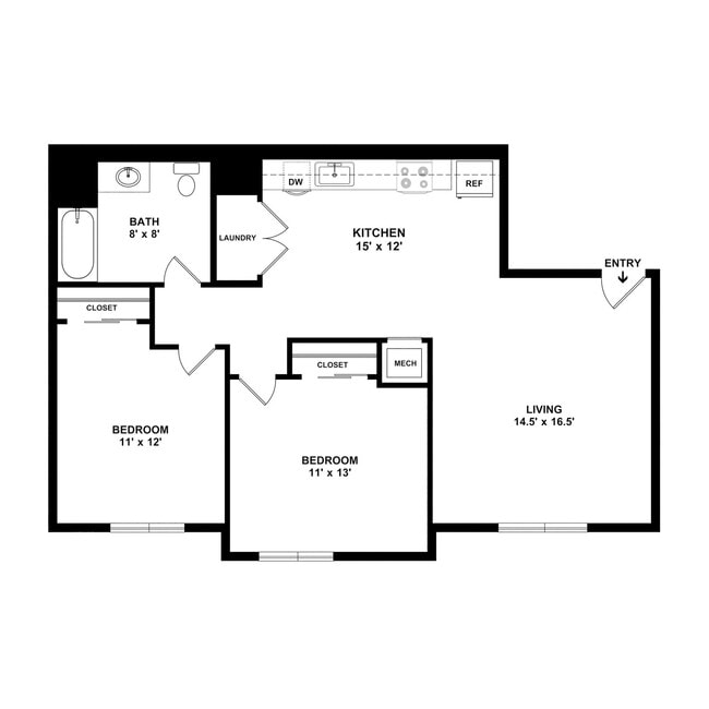 Floorplan - Mosa Apartments