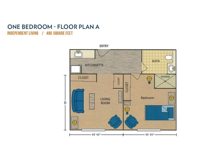 One Bedroom A - Lifestream at Glendale