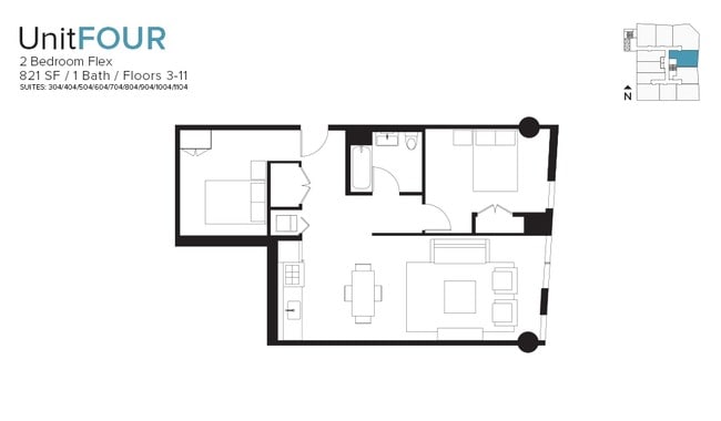 Unit 4 - 1611 W Division