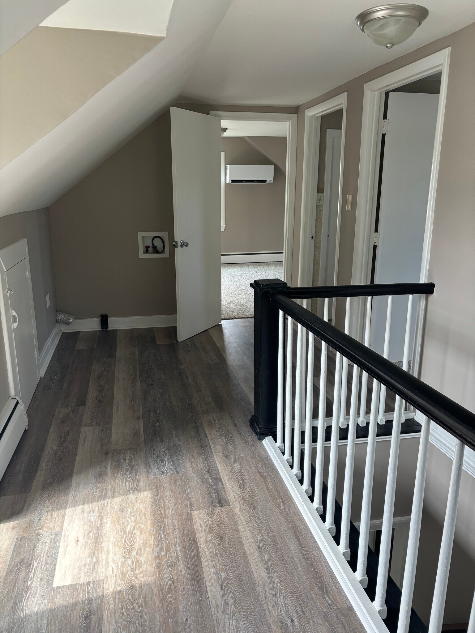 upstairs hallway with W/D - 10 14th St