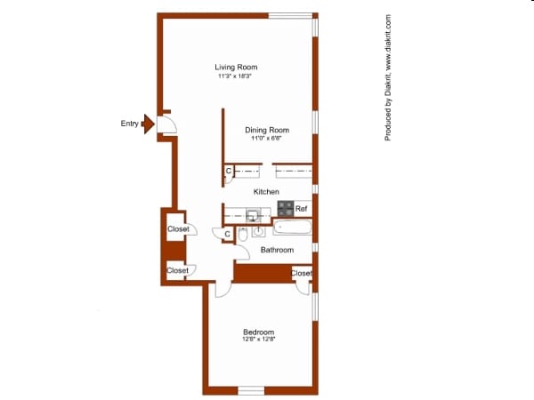 1BR/1BA - Pearl River Apartments