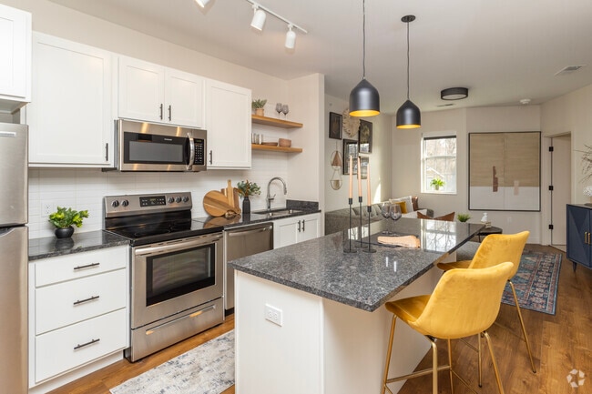 1BR, 1BA - Willow - Kitchen - Dewey Park Apartments