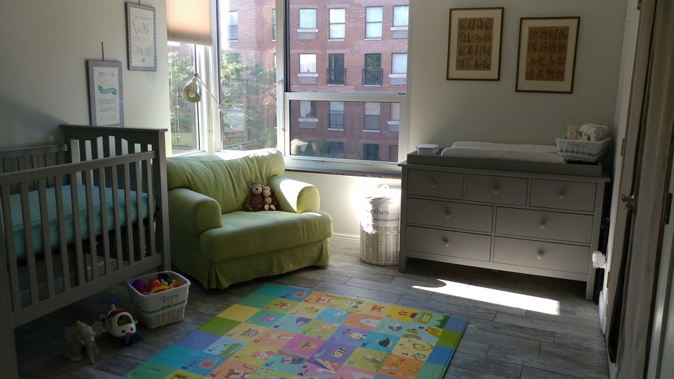 2nd bedroom windows face out to tree-lined street & lake. South facing windows let in lots of light - 720 W Gordon Terrace