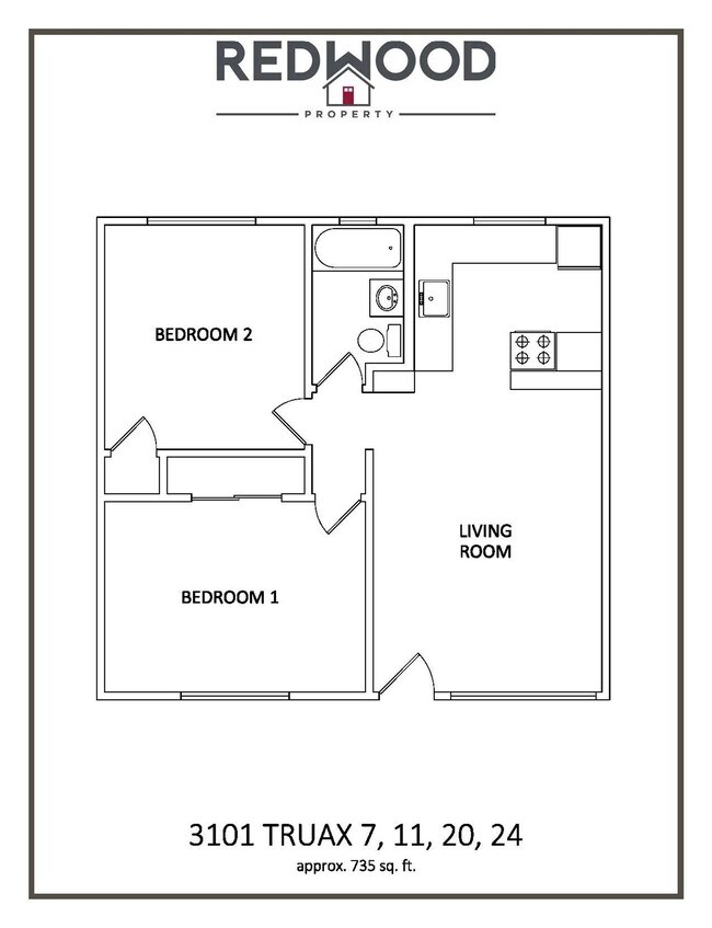 Floorplan - 3101 Truax Court