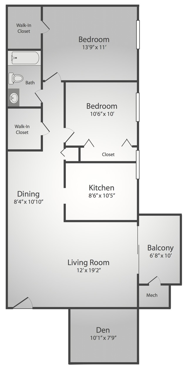 Floorplan - Chesapeake Village Apartments