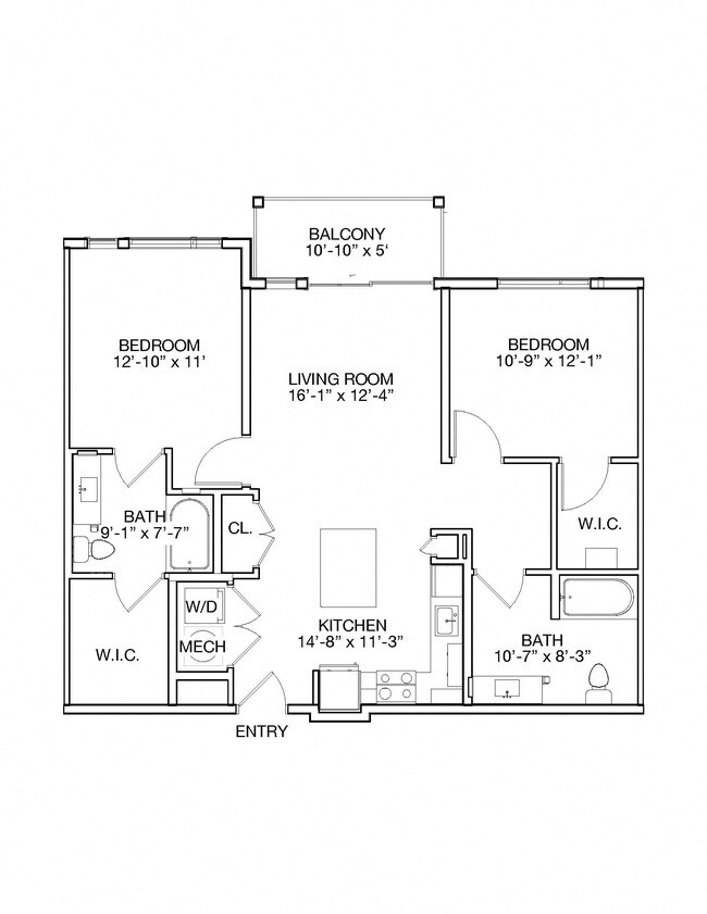 Floorplan - Ainsley at the Collective