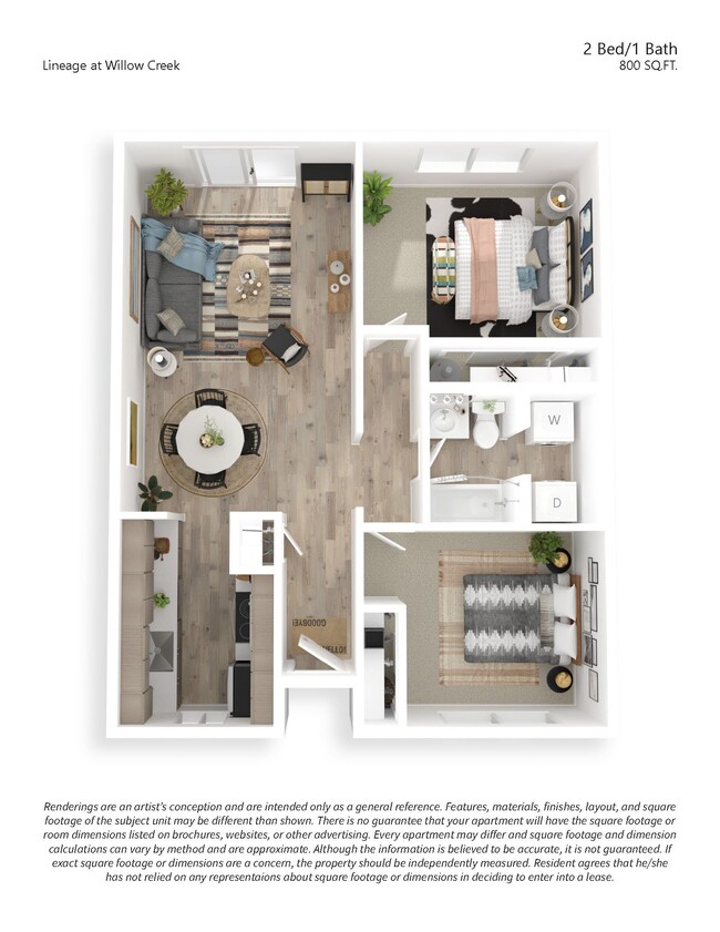 Floorplan - Lineage at Willow Creek