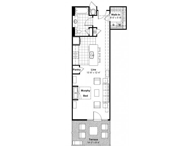 Studio Terrace - Lofts at Union Hill