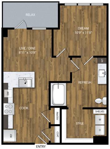 Floorplan - Willamette Tower