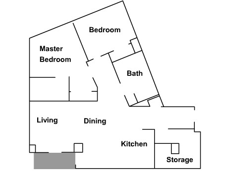 2BR/1BA - Mercerview Apartments
