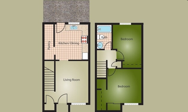 2BR/1BA - Pinehurst Apartments