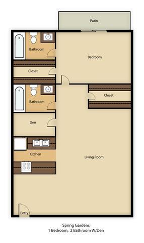 Floorplan - Chateau Spring Gardens Apartments