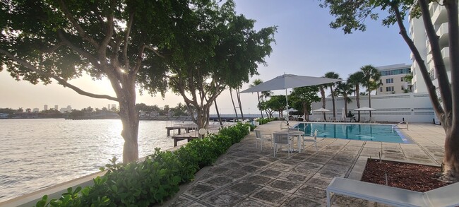 Gorgeous pool and deck area waterside. - 3 Island Ave