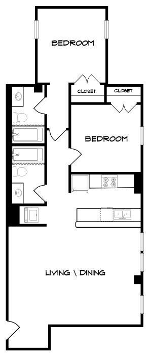 Floorplan - 440 On Third Apartments