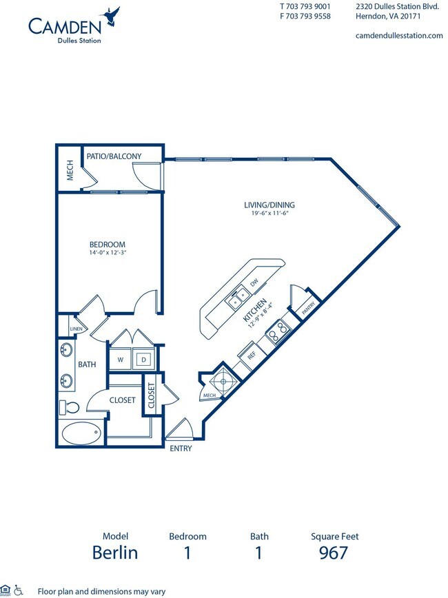 Floorplan - Camden Dulles Station