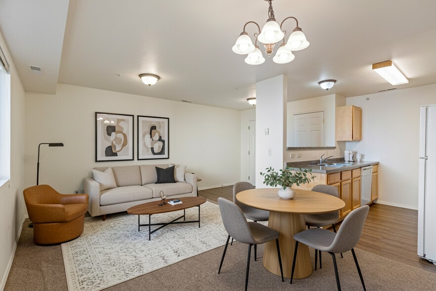 sample living room - Brookside Park Apartments