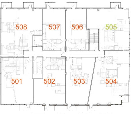 5th Floor Plan - e5w Building
