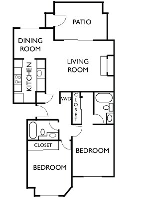 Plan D - Indian Creek Apartments