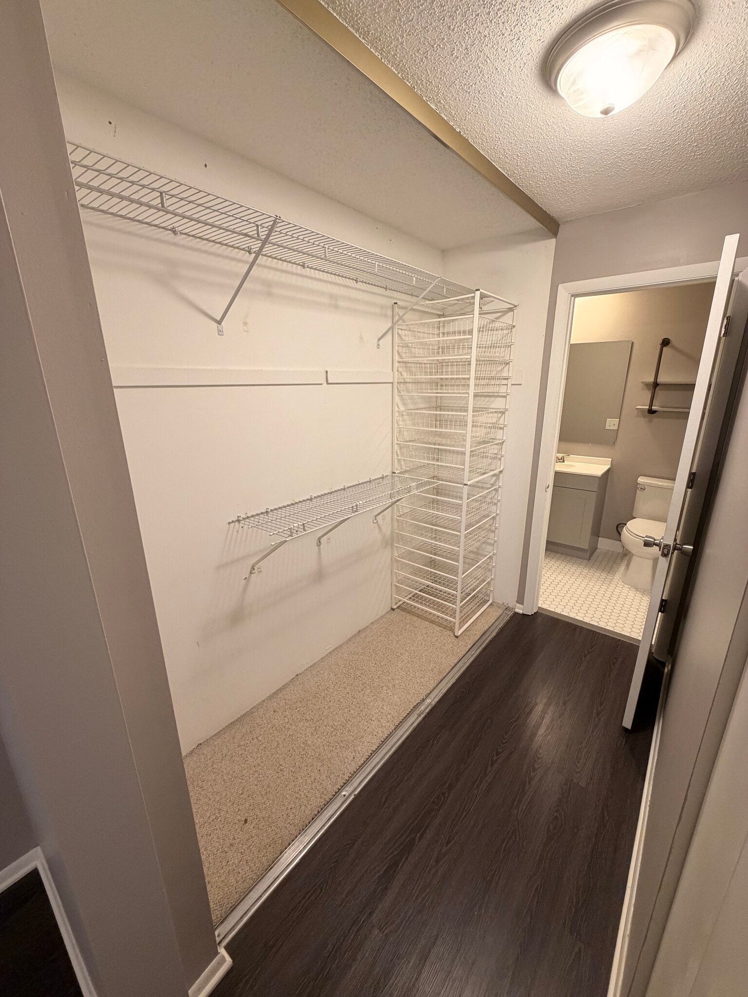 Main bedroom closet and bath. - 8935 Old Cedar Ave S