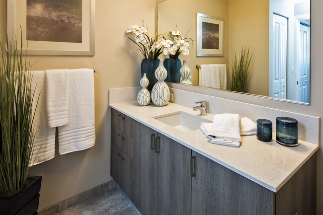 Bathroom with quartz countertop - Avalon 850 Boca